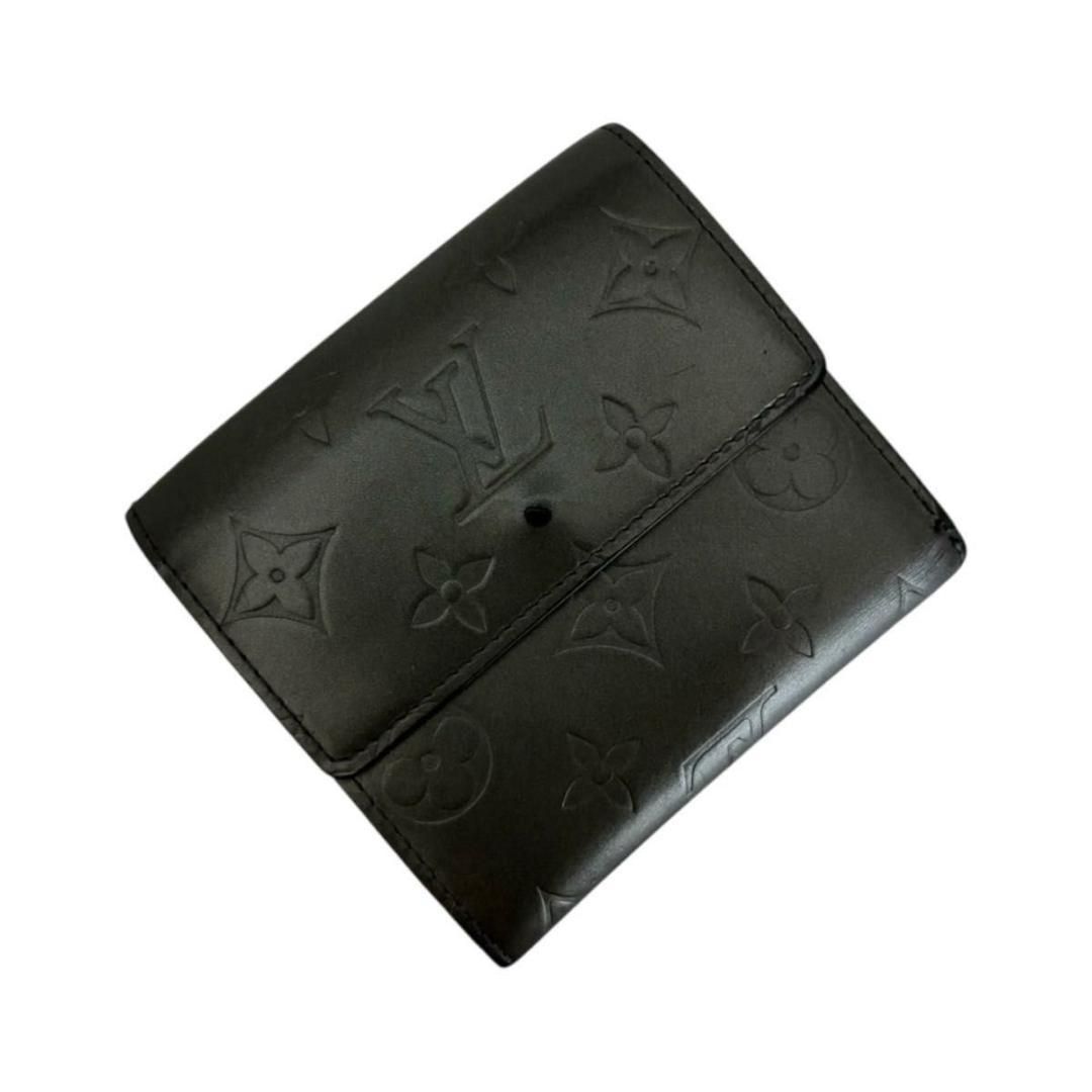 美品 LOUIS VUITTON モノグラムマット ショップ 折り財布 ノワール 美
