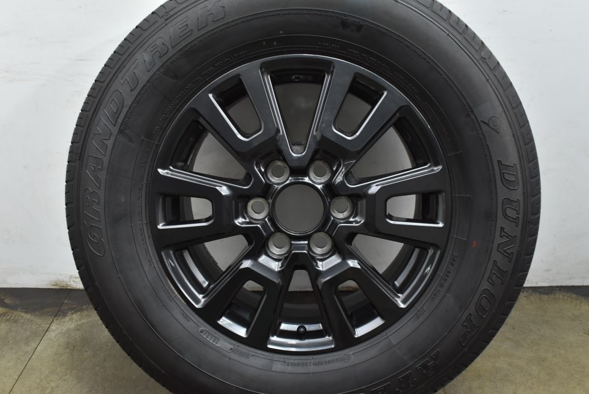 バリ溝 トヨタ ランドクルーザー250 18 in 7 5 J 60 PCD 139 ダンロップ グラントレック AT 23 265 65 R スペア用 18インチ タイヤ ホイールセット