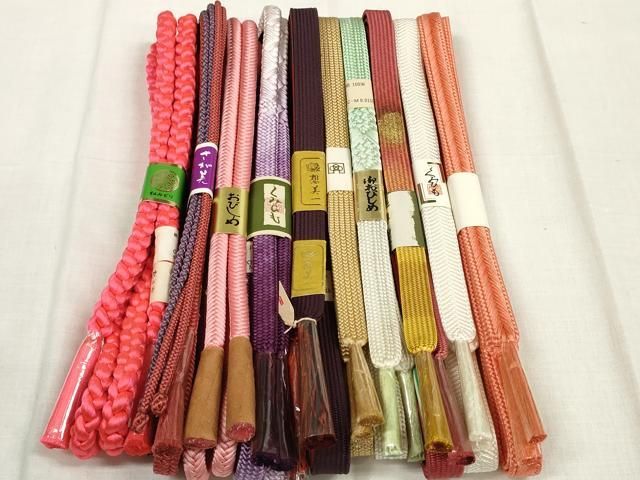 平和屋着物●和装小物 帯締め10本セット 組紐 高麗組 奈良組 さが美扱い ♥ zzz