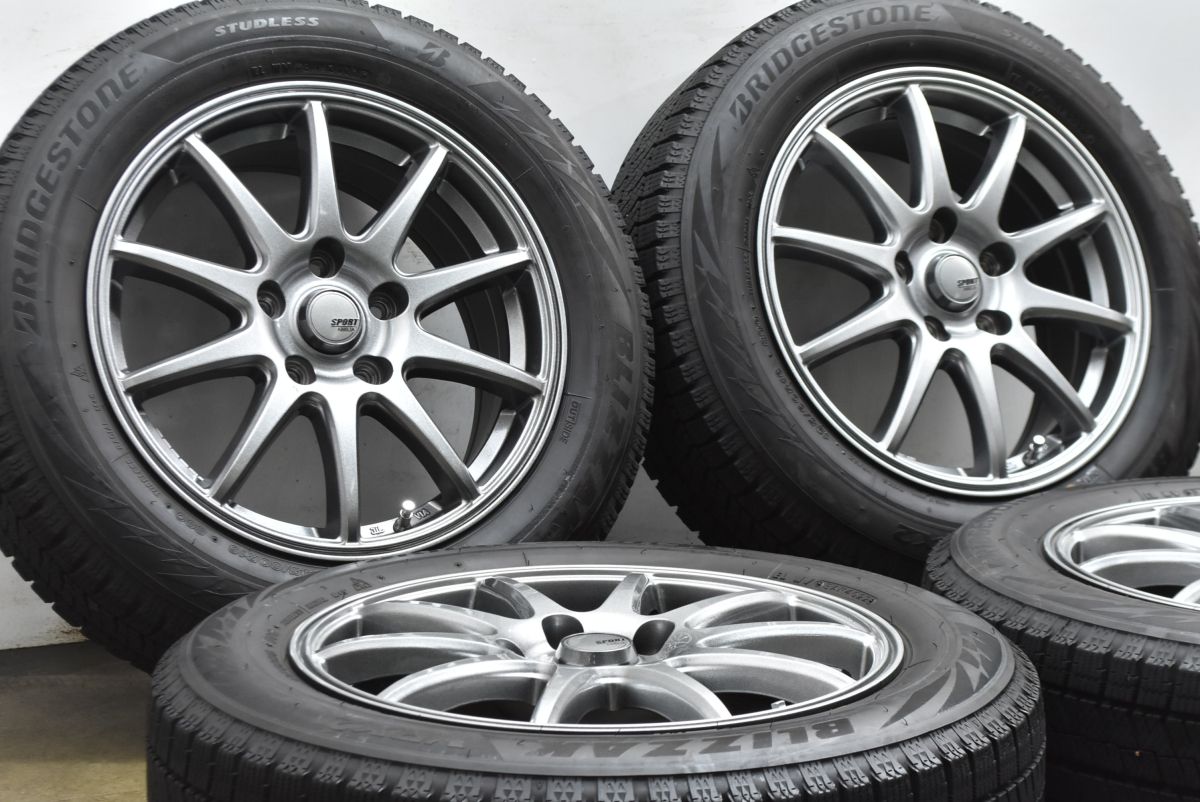 バリ溝 スポーツアベリア 16 in 6 5 J 48 PCD 114 3 ブリヂストン ブリザック VRX 2 195 60 R セレナ シルフィ フロンクス 交換用