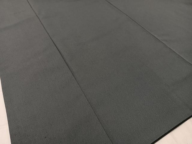 藍墨茶色 お召縮緬