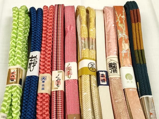 平和屋着物●和装小物 帯締め10本セット 組紐 金糸 扱い 大丸扱い ♥ zzz