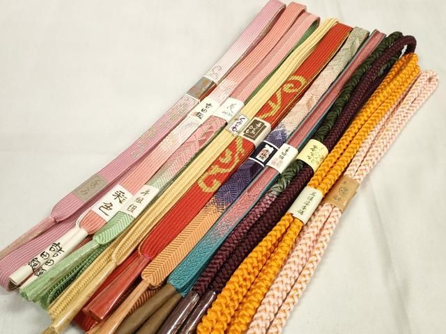平和屋着物○和装小物 帯締め10本セット 美保姿本舗 手組紐 組紐 吉田