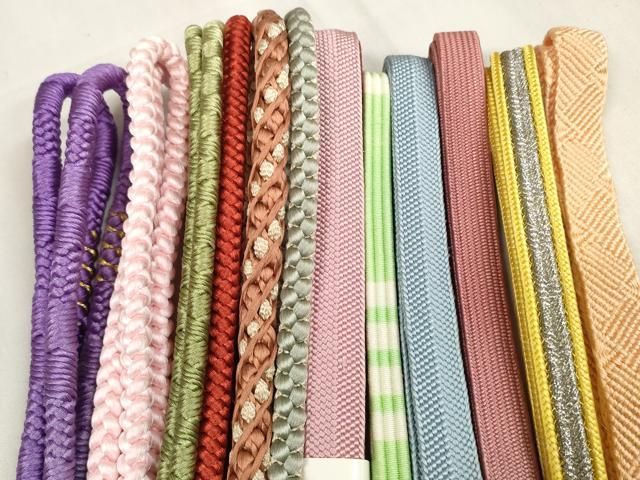 平和屋着物●和装小物 帯締め10本セット 手組紐 組紐 高麗組 鴨川組 金銀糸 ♥ zzz