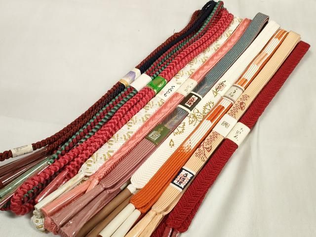 平和屋着物○和装小物 帯締め10本セット 礼装用 組紐 高麗組 笹浪組