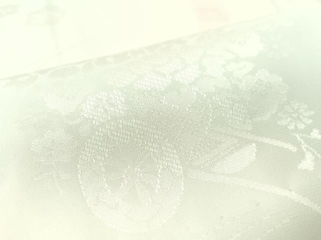  平和屋着物●長襦袢 無双仕立て 流水花車地紋 暈し染め 正絹 ♥ vp 長襦袢 長襦袢 半襦袢