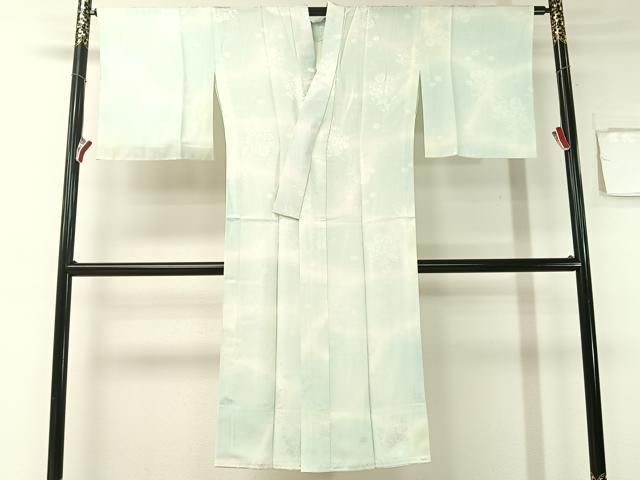 平和屋着物●長襦袢 無双仕立て 流水花車地紋 暈し染め 正絹 ♥ vp