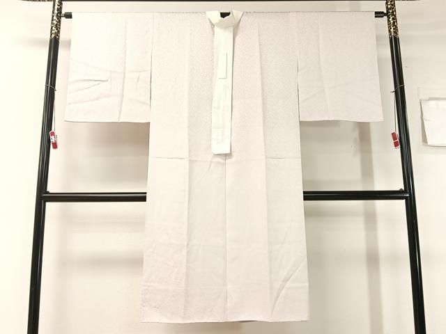 平和屋着物○長襦袢 無双仕立て 舞花地紋 牡丹鼠色 正絹 逸品