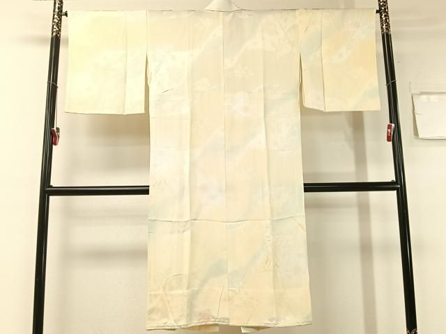  平和屋着物●長襦袢 無双仕立て 辻が花地紋 暈し染め 半衿刺繍 正絹 ♥ vp 長襦袢 長襦袢 半襦袢