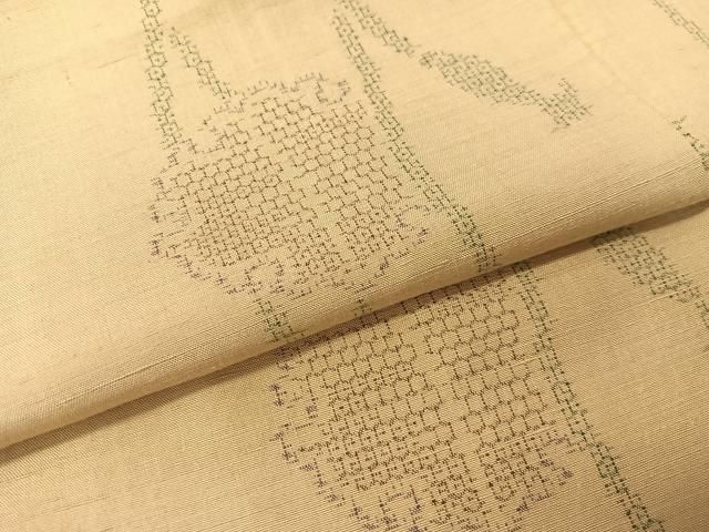 飛び亀甲柄 雪輪紐文