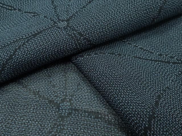 平和屋着物＊夏物 紗紬 舞花文 正絹 gh