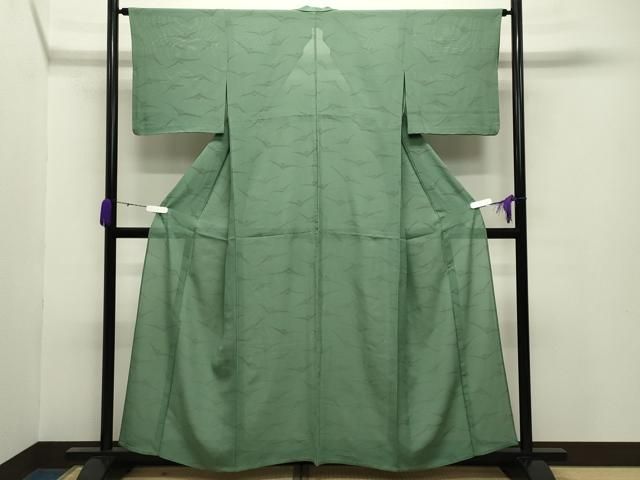 平和屋着物＊夏物 小紋 絽 飛鳥文 正絹 gh