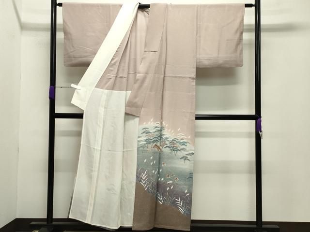 平和屋着物＊夏物 色留袖 絽 人物風景文 暈し染め 正絹 gh