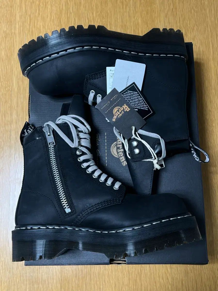 270 RICK OWENS ドクターマーチン クアッド ソール スティールトゥ