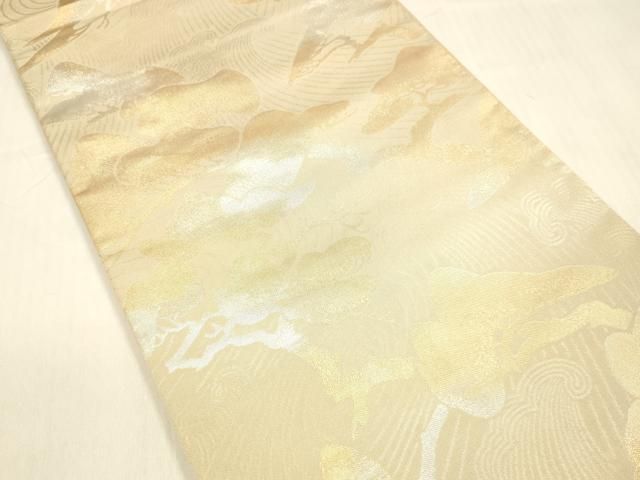 平和屋着物●西陣　川島織物　六通柄　本袋帯　流水松文　金銀糸　正絹　逸品　DABB3200cm 楽天市場】平和屋着物○西陣 川島織物 六通柄 本袋帯 流水文 黒地 金