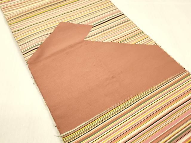 平和屋着物○爪掻き本綴れ 八寸名古屋帯 横段抽象文 正絹 逸品