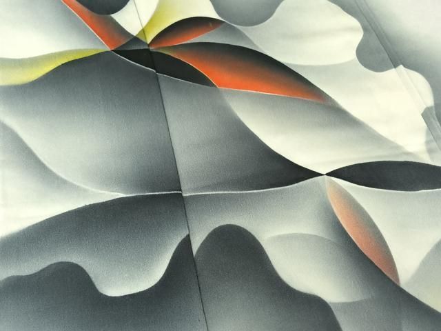  平和屋着物▽訪問着 単衣 霞文 暈し染め 正絹 jh 訪問着 付け下げ 着物