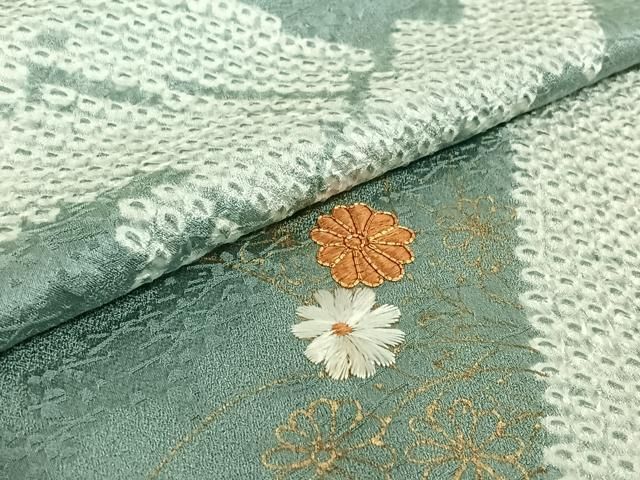 単衣 駒刺繍