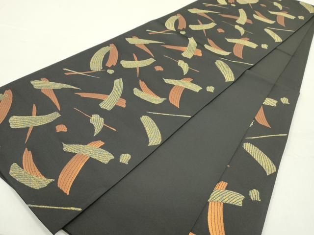 平和屋着物○ファッションデザイナー 花井幸子 六通柄袋帯 抽象文様