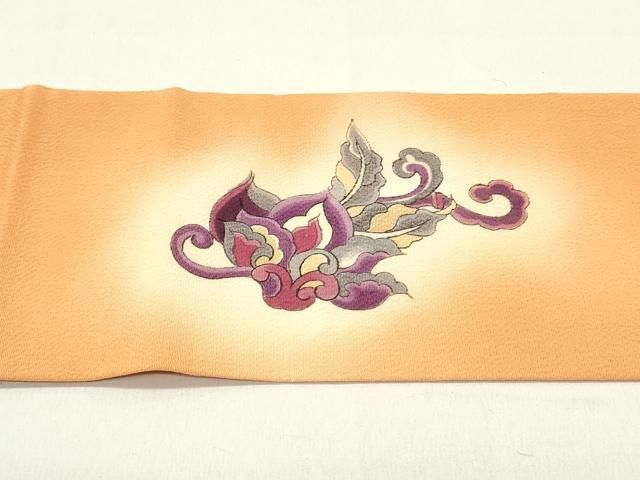 平和屋着物○初代 染人・山岡古都 首里琉染 九寸名古屋帯 更紗花唐草文