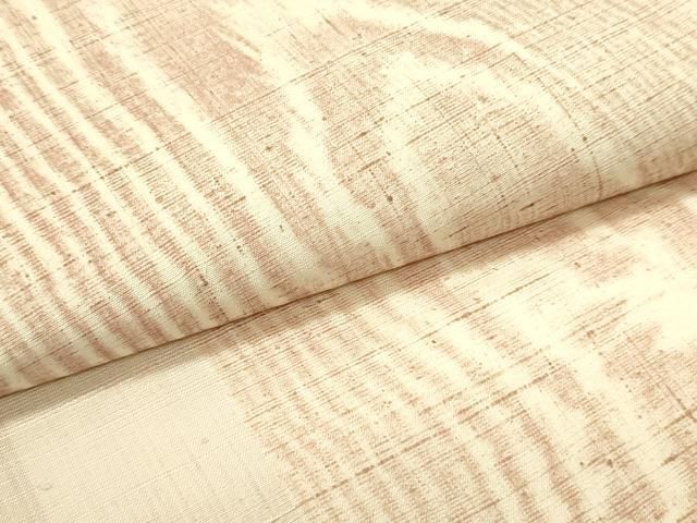 平和屋着物○東京友禅 熊谷好博子 九寸名古屋帯 紬地 木目間道 正絹