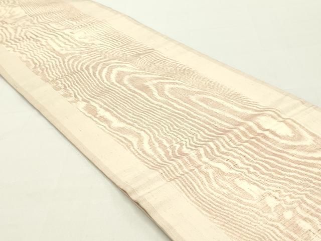 平和屋着物○東京友禅 熊谷好博子 九寸名古屋帯 紬地 木目間道 正絹