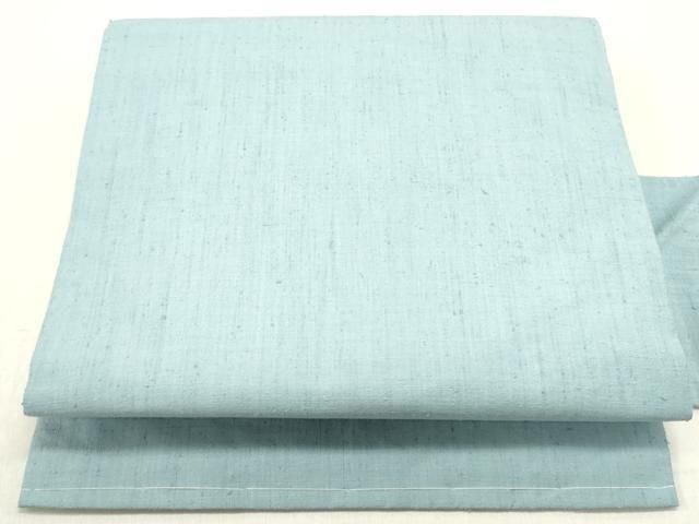 平和屋着物●全通柄九寸名古屋帯　紬地　秘色色　正絹　逸品　DAAZ3439ob 平和屋着物○全通柄九寸名古屋帯 紬地 秘色色 正絹 逸品 DAAZ3439ob
