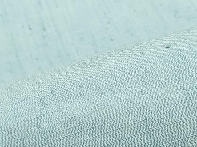 平和屋着物●全通柄九寸名古屋帯　紬地　秘色色　正絹　逸品　DAAZ3439ob 平和屋着物○全通柄九寸名古屋帯 紬地 秘色色 正絹 逸品 DAAZ3439ob