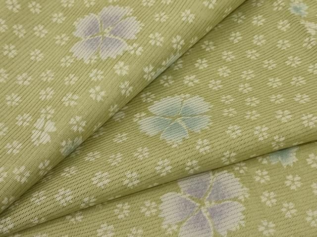 平和屋着物＊夏物 小紋 絽 花尽くし 洗える着物 jd