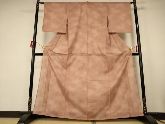 平和屋着物＊夏物 小紋 絽 霞文 洗える着物 jd