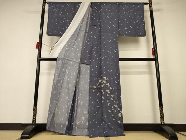 平和屋着物＊夏物 訪問着 絽 桜 洗える着物 jd