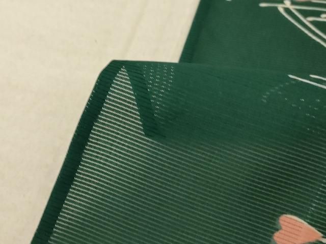 平和屋着物＊夏物 訪問着 絽 枝葉文 洗える着物 AABE8966jd - メルカリ