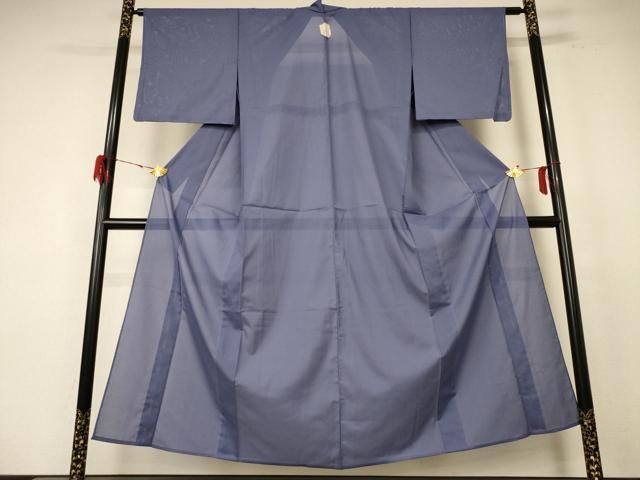 平和屋着物＊夏物 色無地 絽 藤鼠色 洗える着物 ♥ jd