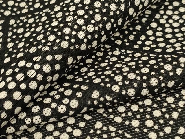 平和屋着物＊夏物 小紋 絽 檜垣丸文 洗える着物 jd