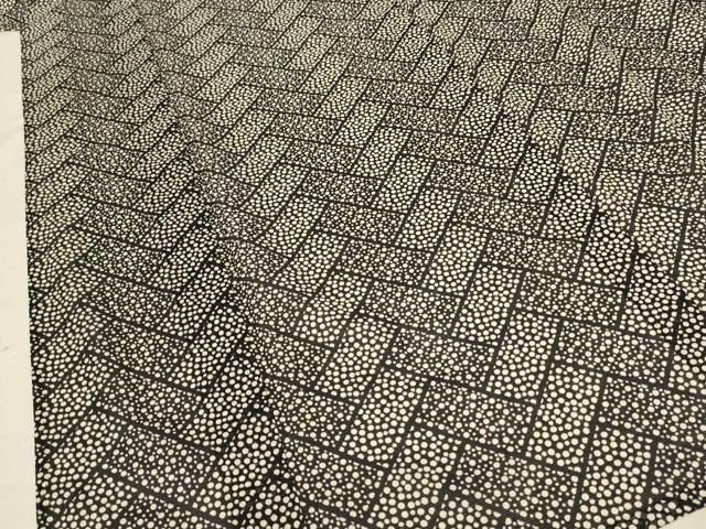  平和屋着物＊夏物 小紋 絽 檜垣丸文 洗える着物 jd 小紋 着物