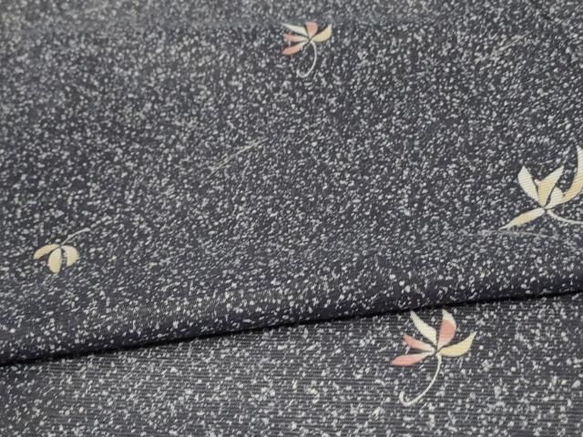  平和屋着物＊夏物 小紋 絽 舞葉文 洗える着物 jd 小紋 着物