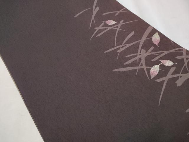 平和屋着物●京の匠日展作家　丹下雄介　両面　太鼓柄袋帯　葡萄蔦の葉文　金銀彩　正絹　逸品　CABB9346hy 平和屋着物○京の匠日展作家 丹下雄介 両面 太鼓柄袋帯 葡萄蔦の葉文