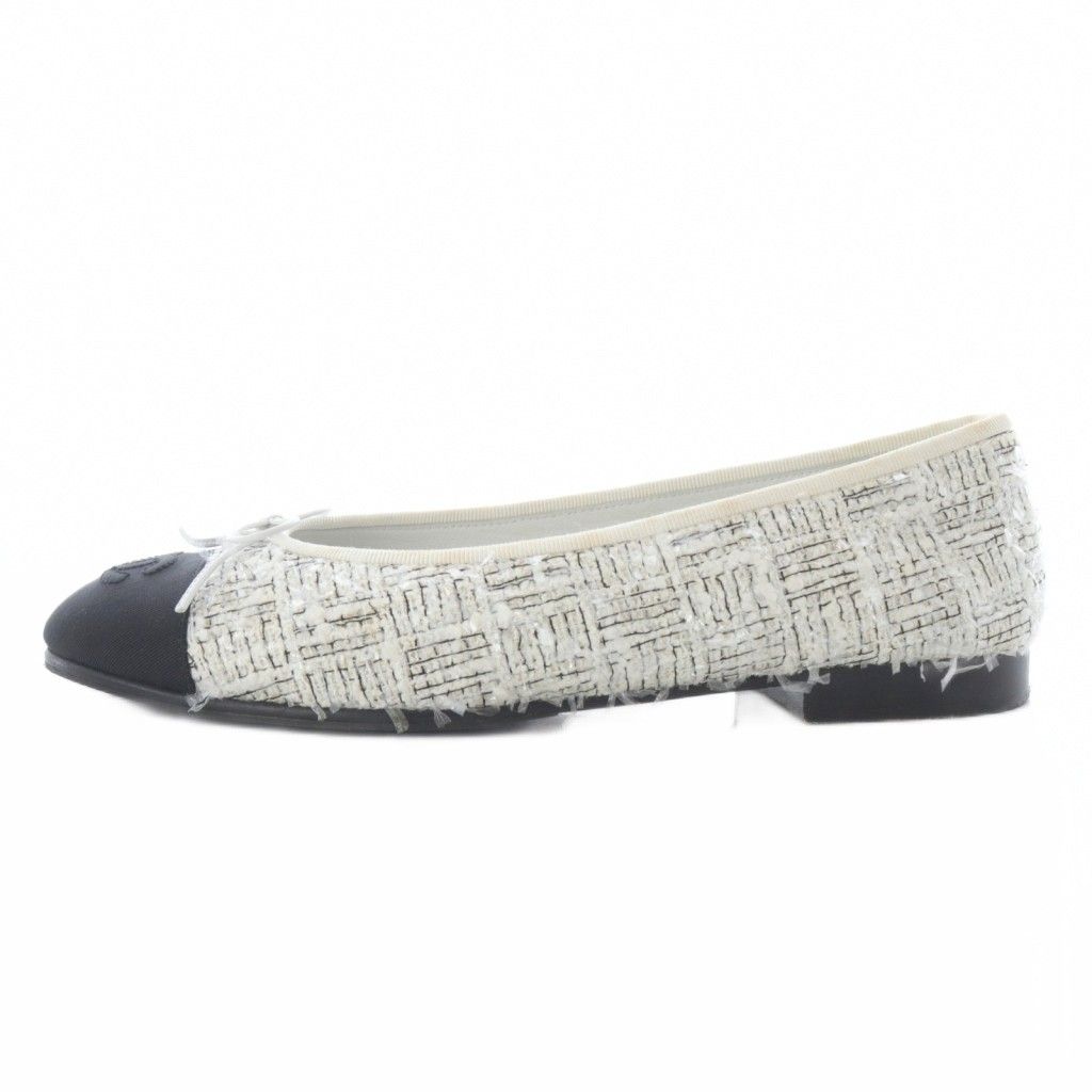 CHANEL シャネル　ココマーク　バレリーナ　フラットシューズ　ツイード　美品 CHANEL（シャネル） （新品・未使用品）】シャネル バレリーナ ココ