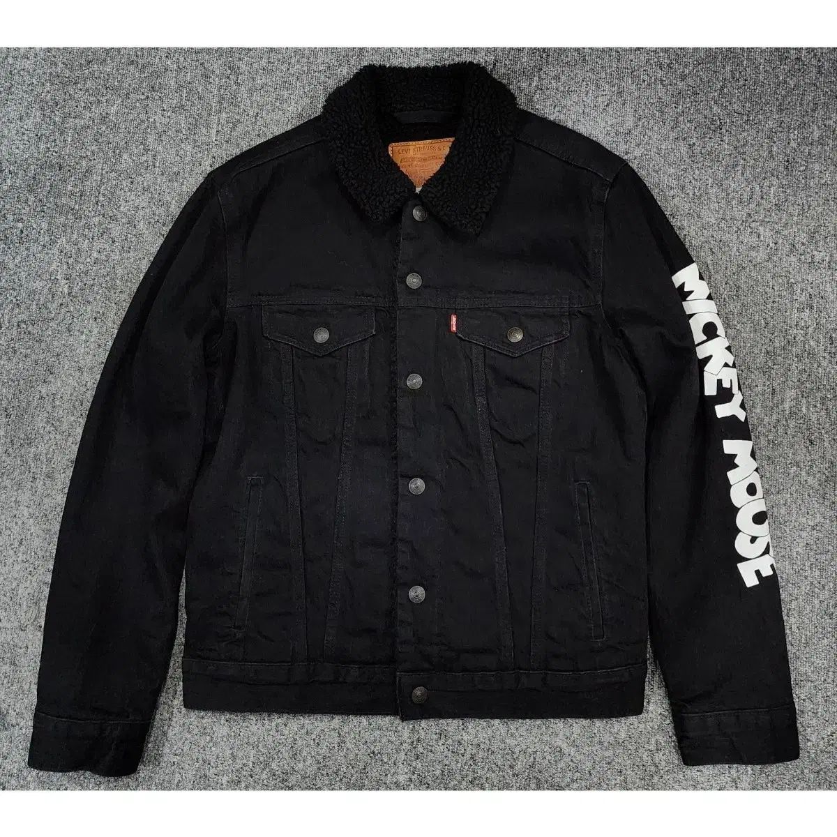 リーバイス x ディズニー ミッキーマウス コラボ シェルパ トラッカー デニム ジャケット S