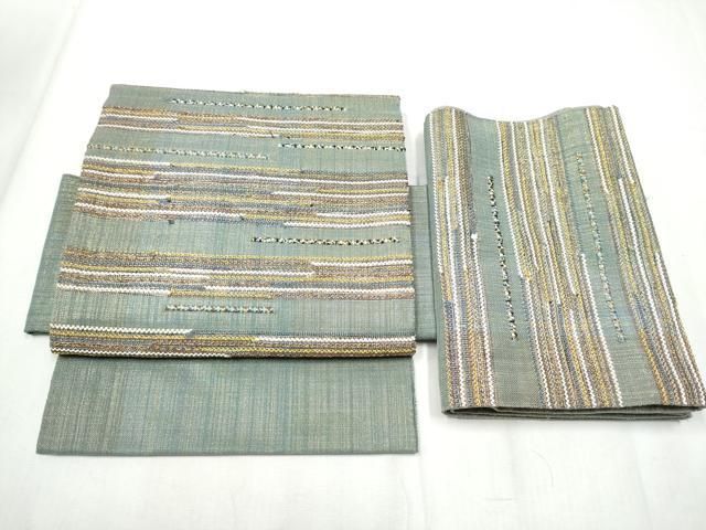 平和屋着物○ひなや工房 くむ・あむ・おる 伊豆蔵明彦 組織 つけ帯 霞