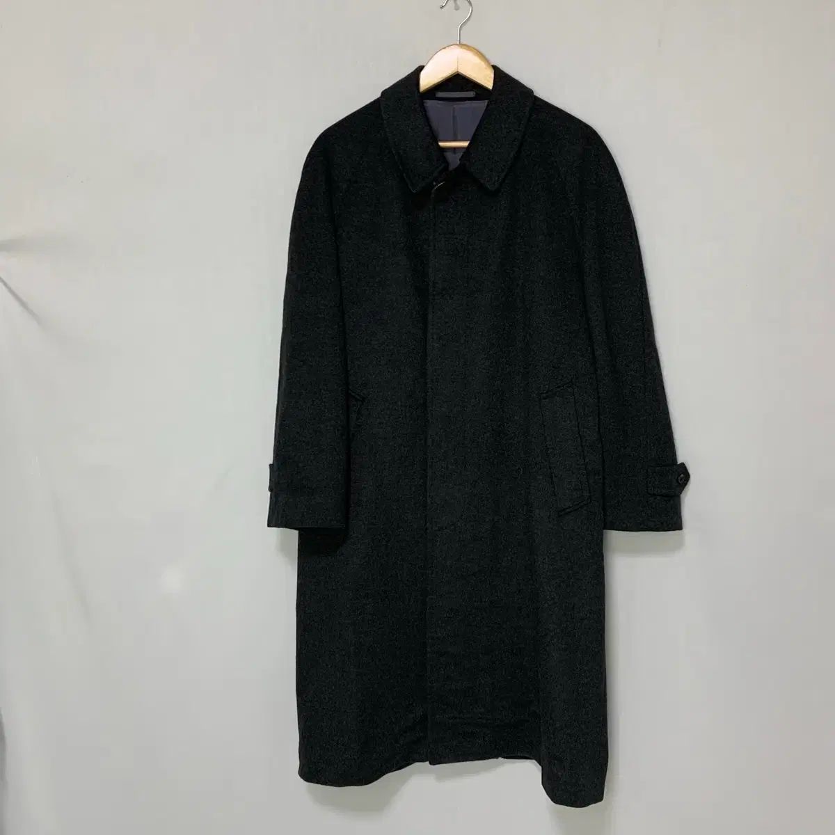 ヴィンテージ カシミア チャコール ロングコート ユニセックス