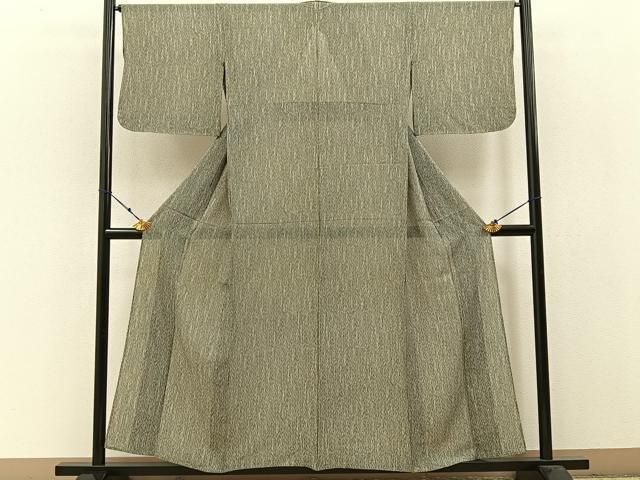 平和屋着物＊夏物 江戸小紋 絽 竹間道 正絹 hj