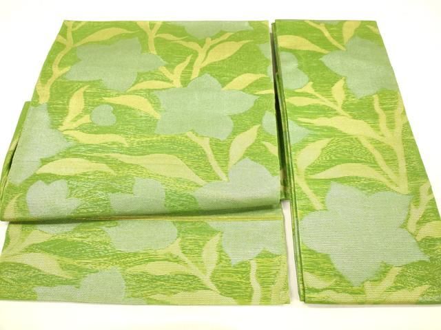 平和屋着物＊夏物 織物一筋名門 織悦 つけ帯 枝花文 金銀糸 正絹 cm