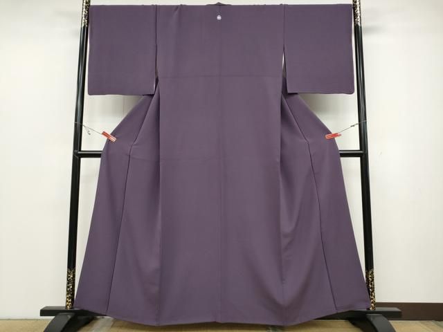 平和屋着物●上質な色無地 二藍色 健勝苑扱い 正絹 ut