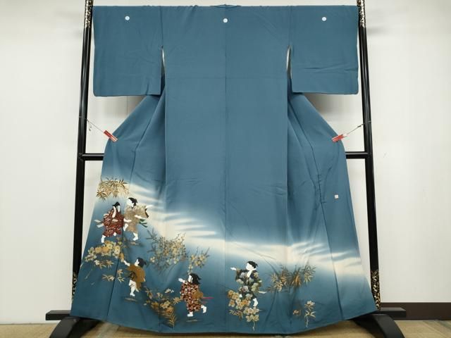 平和屋着物●豪華色留袖 作家物 手描き 童子遊び 暈し染め 金彩 正絹 ut