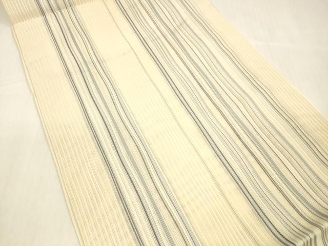 平和屋着物＊夏物 八寸名古屋帯 間道 正絹 cm