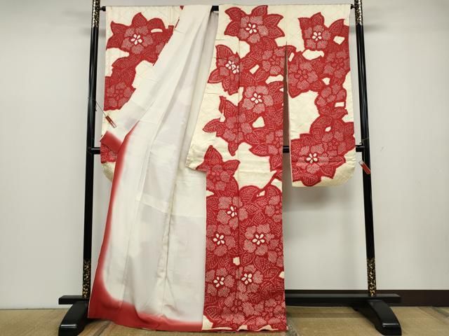 平和屋着物○豪華振袖 絞り 舞花文 正絹 逸品 CABC2038ut - メルカリ