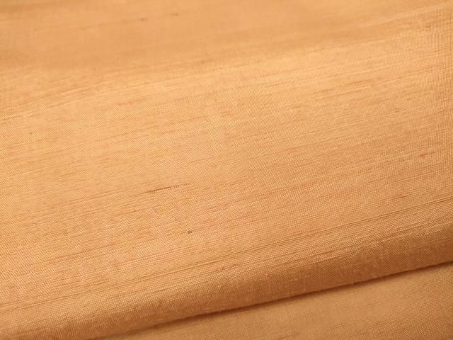 平和屋着物●紅花紬 米沢 霞文 赤朽葉色 正絹 ut トレンチ テーラード