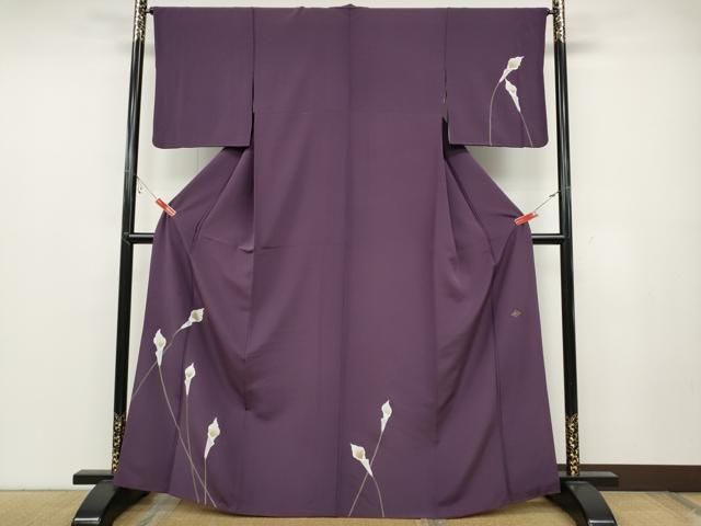 平和屋着物●訪問着 作家物 カラー 金彩 正絹 ut