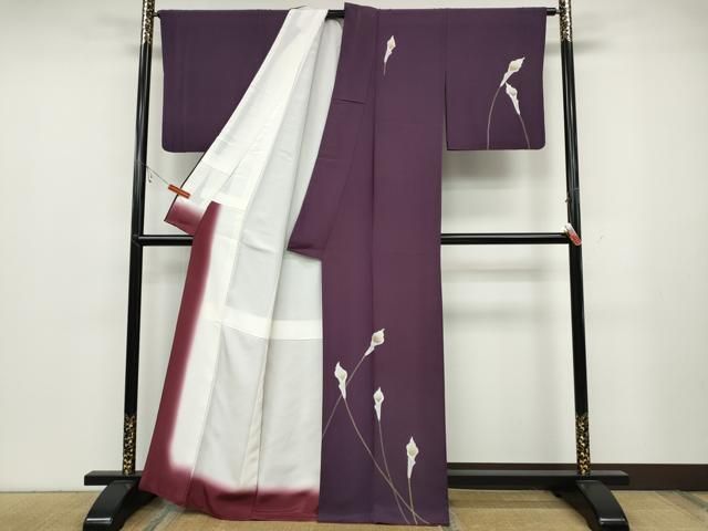 平和屋着物●訪問着 作家物 カラー 金彩 正絹 ut